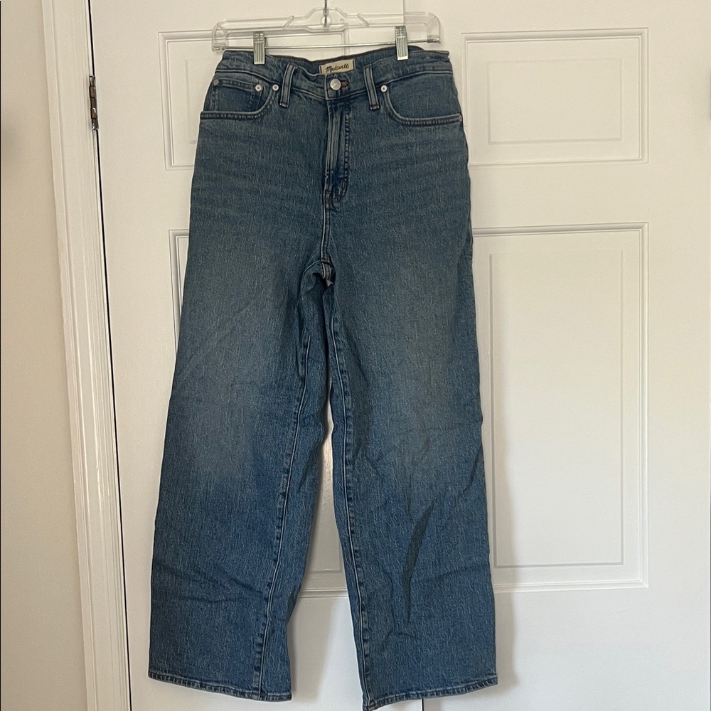 Madewell Perfect Vintage Wide Leg Blue Denim Jeans